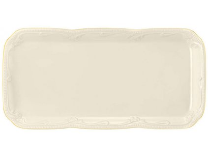 Seltmann Weiden Rubin Cream Goldrim Obdélníkový podnos 35 cm