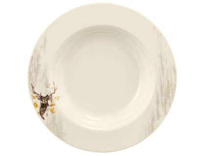 Königlich Tettau Saphir Diamant Jagd Hluboký talíř Jelen 23 cm