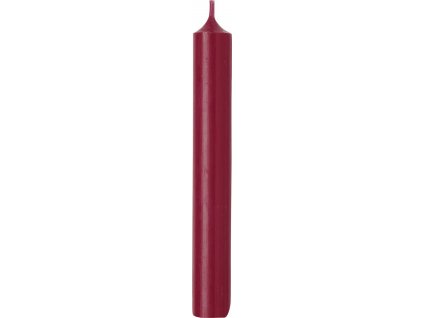 IHR Tmavě červená cylindrická svíčka 18 cm