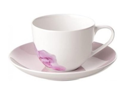 Villeroy Boch Rose Garden Kaffeeobertasse Kaffeeuntertasse rosa