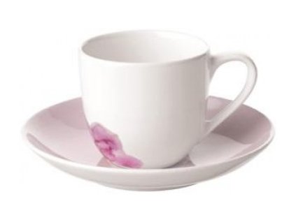 Villeroy Boch Rose Garden Mokkaobertasse Espressoobertasse Mokkauntertasse Espressounterertasse rosa