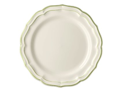 assiette plate vert 1