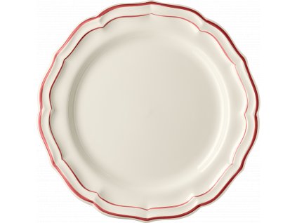 Gien FILET ROUGE Sada mělkých talířů 4 kusy