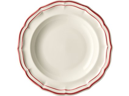 1830B4AY22 Assiette creuse rouge