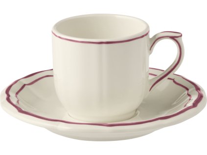 18312PTC26 Tasse Soucoupe café pivoines