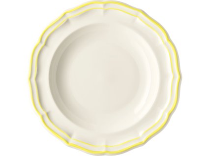 1833B4AY22 Assiette creuse citron