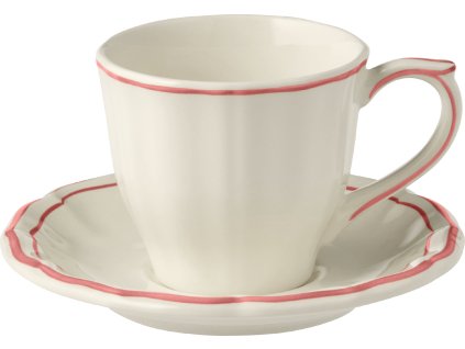 18392PTU49 Tasse Soucoupe à thé US corail