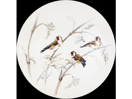 1854BPGB03 C 1 PLAT A GATEAUX OISEAUX FORET