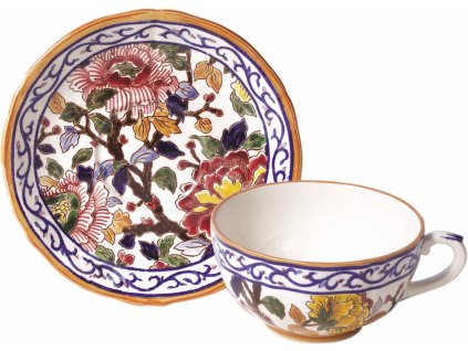 0120PTDE Tasses + soucoupes dejeuner