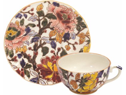 0120PTHE Tasses + soucoupes the