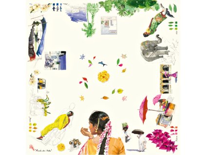 Ubrus 170 x 170 cm ROUTE DES INDES  Gien