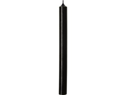 IHR Karamelově černá cylindrická svíčka 25 cm