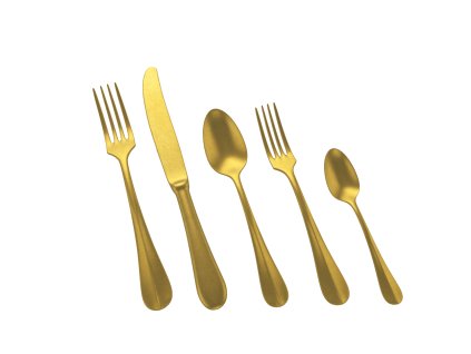 Jednotlivé příbory ROMA VINTAGE ORO, stařená zlatá (Jednotlivé kusy Espresso lžička)