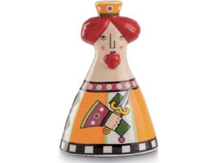 Egan KINGS AND QUEENS QUEEN Oranžový zvonek 6.5x10 cm