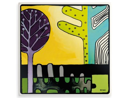 Egan I MULTIPLI D'ARTE Dekorativní dlaždice THE CACTUS 21 x 21 cm