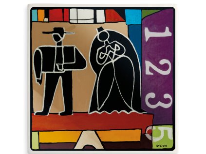 Egan I MULTIPLI D'ARTE Dekorativní dlaždice TWO 21 x 21 cm