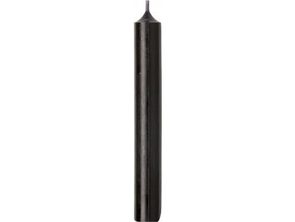 IHR černá cylindrická svíčka 18 cm