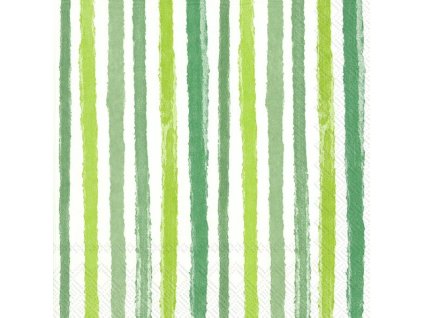 IHR COLOURFUL STRIPES green velké ubrousky 33x33 cm