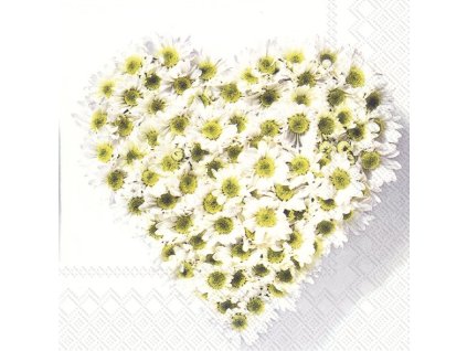IHR HEART OF FLOWERS velké ubrousky 33x33 cm