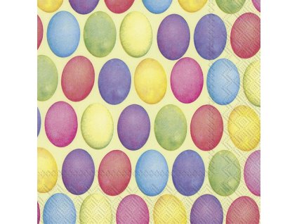 IHR HAPPY EASTER EGGS light green velké ubrousky 33x33 cm