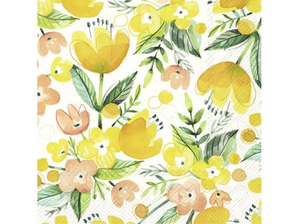 IHR ALL ABOUT YELLOW 1 yellow velké ubrousky 33x33 cm