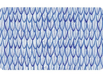 IHR BLUE FEATHERS blue melaminový snídaňový podnos