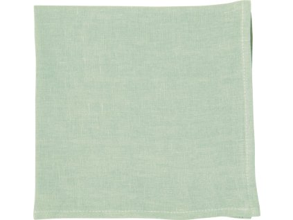IHR LINEN UNI pále vert lněný ubrousek 40x40 cm