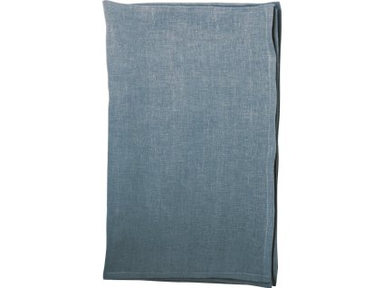 IHR LINEN UNI blue sea lněný běhoun 45x150 cm