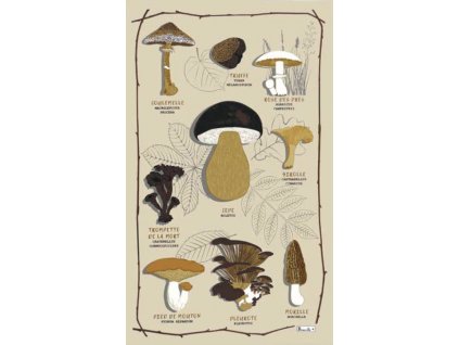 Beauvillé Les Champignons utěrka 50x80 cm