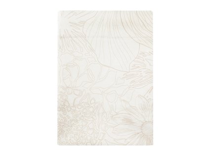 Nevypínací prostěradlo FLOWER POWER WHITE, Garnier Thiebaut