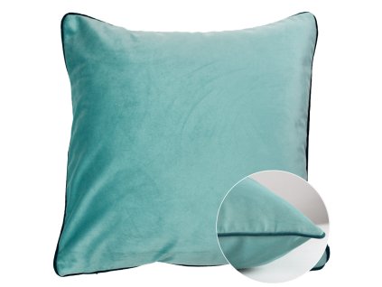 Garnier Thiebaut VELOURS UNI BLEU-CANARD Povlak na polštář