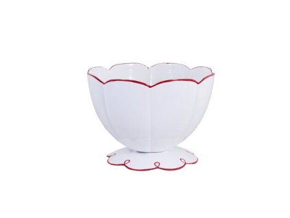 Osobní miska na noze 14.5 cm SAGA, červená  Strömshaga