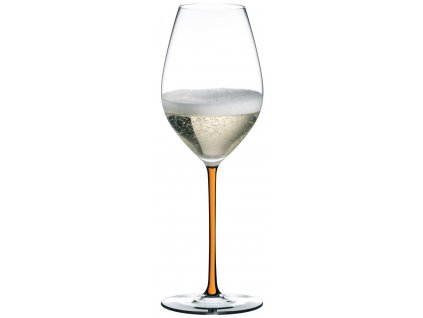 Riedel Fatto a Mano CHAMPAGNE WINE GLASS ORANGE