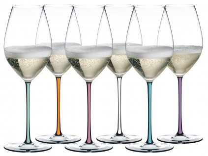 Riedel Fatto a Mano Gift Set CHAMPAGNE WINE GLASS sada 6 kusů