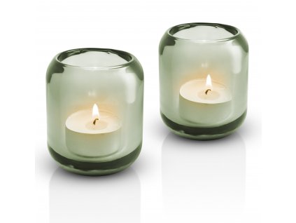 Eva Solo 2 Acorn tealight holder Leaf green