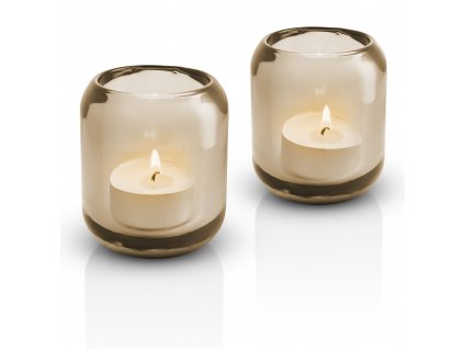 Eva Solo 2 Acorn tealight holder Hazel brown