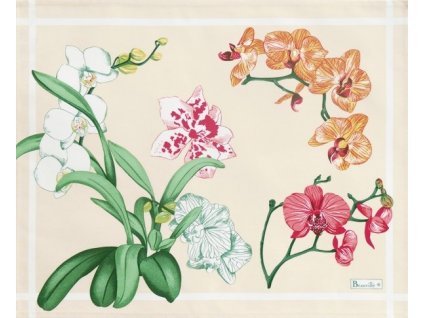 Beauvillé Orchidees béžová prostírka 38 x 52 cm