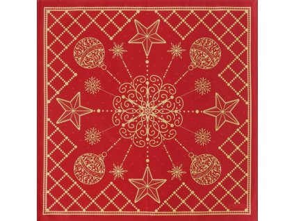 169853 ubrousek precieuses 52x52 cm cerveno zlata beauville
