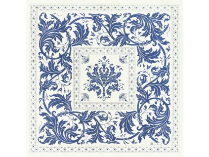 Beauvillé Topkapi modro-bílý ubrousek 55x55 cm