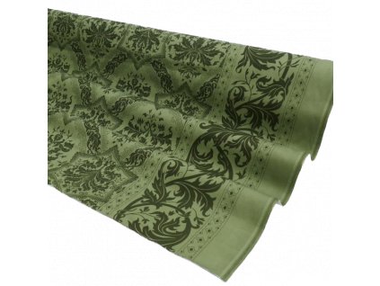 Beauvillé TOPKAPI tmavě zelený metrový textil šíře 170 cm