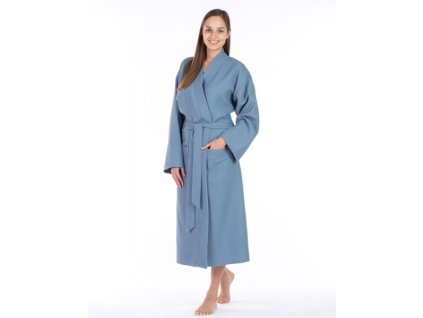 Unisex kimono župan, modrá, Framsohn