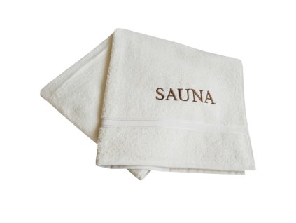Saunová osuška SAUNA FUN, krémová, Framsohn