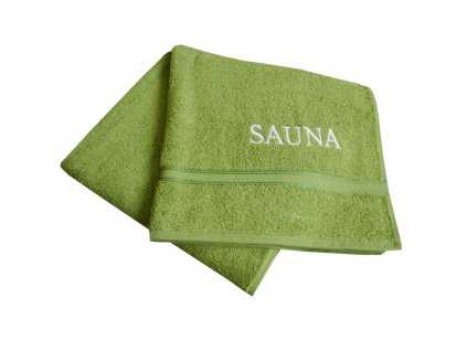 Saunová osuška SAUNA FUN, zelená, Framsohn