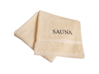 Saunová osuška SAUNA FUN, žlutá, Framsohn