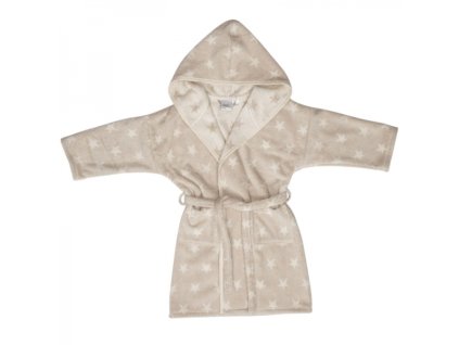 Framsohn Organic Stars Beige dětský župan