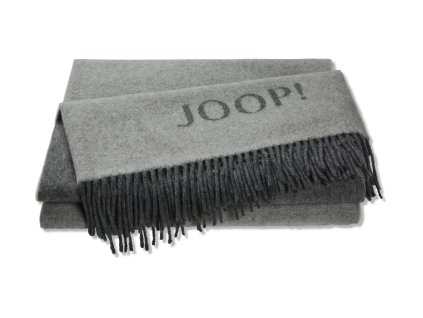Biederlack JOOP! Fine Doubleface Graphit-Schiefer pléd 130 x 180 cm