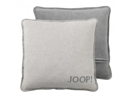 Biederlack JOOP! Uni Doubleface Rauch-Graphit polštář 50 x 50 cm (Product Bez výplně)