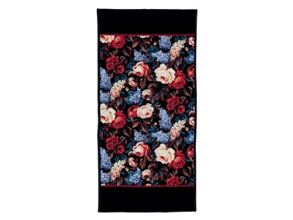 Feiler CORNWALL ručník 50 x 100 cm black - bordeaux