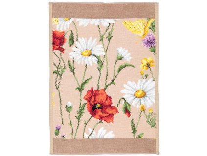Feiler DAISY FIELD BEIGE ručník 37 x 50 cm safari