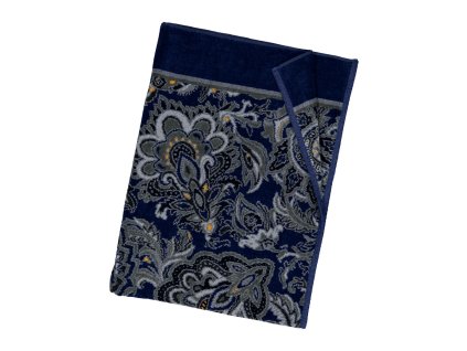 Feiler DJAMAL osuška 150 x 100 cm navy blue - grey